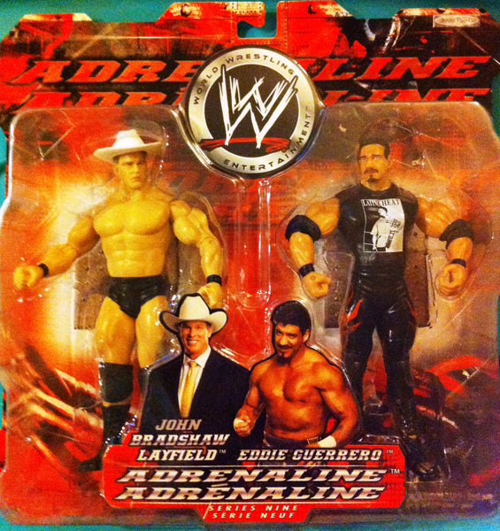 WWE JBL & EDDIE GUERRERO, JAKKS ADRENALINE ACTION FIGURES CANADIAN